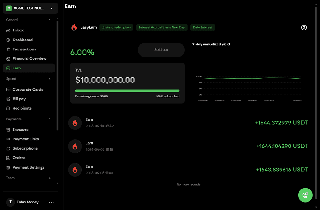 Start Earning Yield