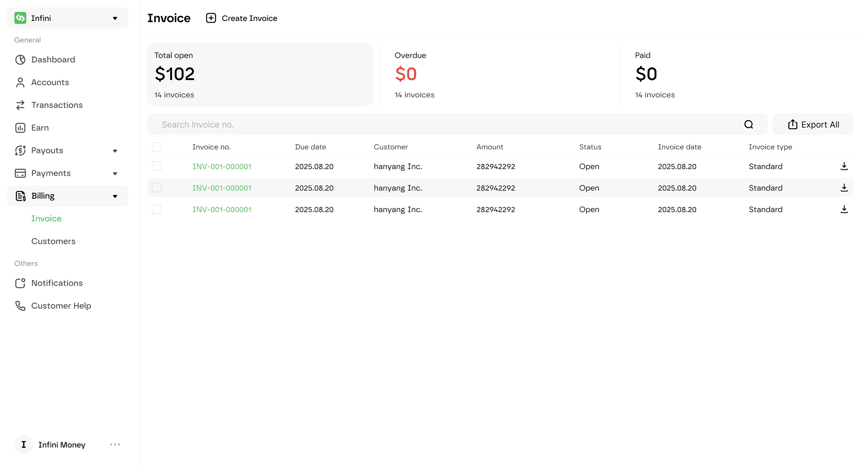 Manage business bill payments with Infini Bill Pay