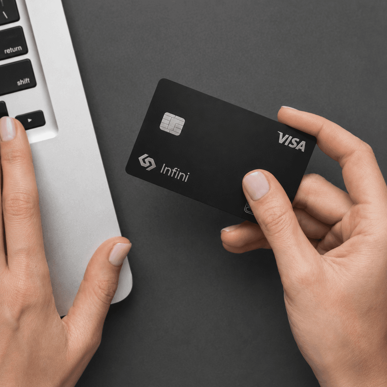Infini corporate card used for controlled business payments