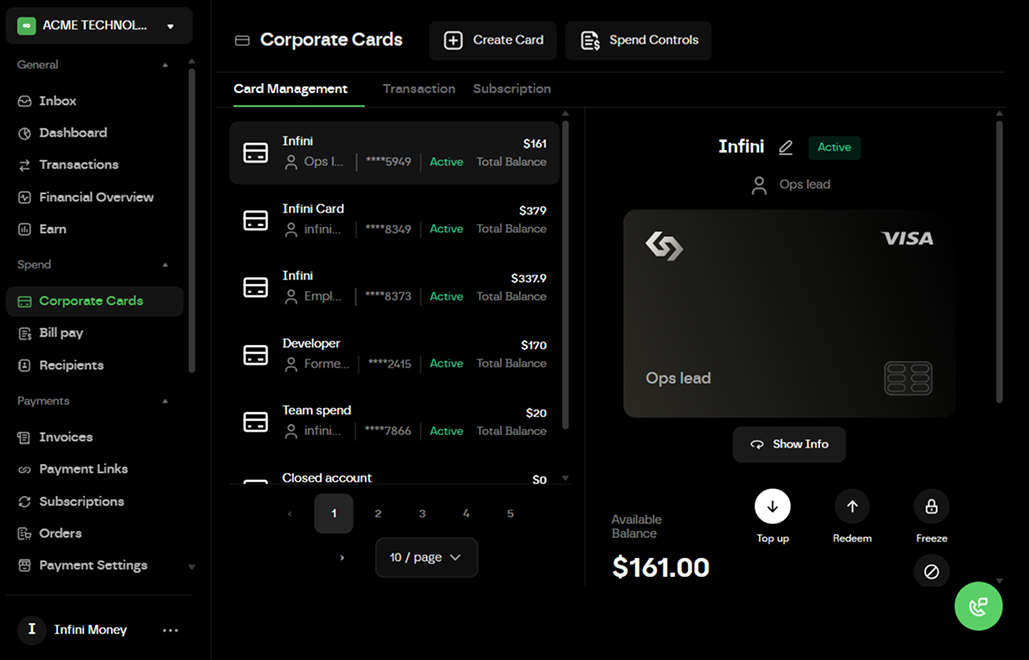 Stablecoin Corporate Cards