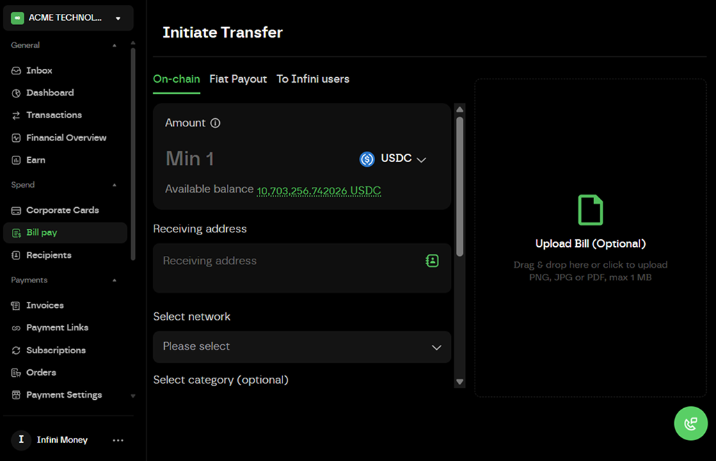 Crypto Payroll & Global Bill Pay